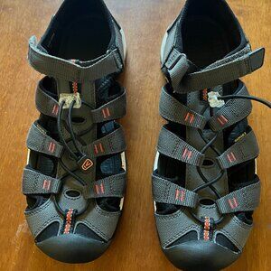 Keen Newport Neo H2 Water Sandals - Magnet//Spicy Orange - 7 Youth